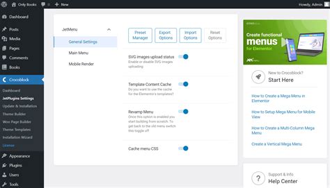 JetMenu Dashboard Overview — JetMenu .